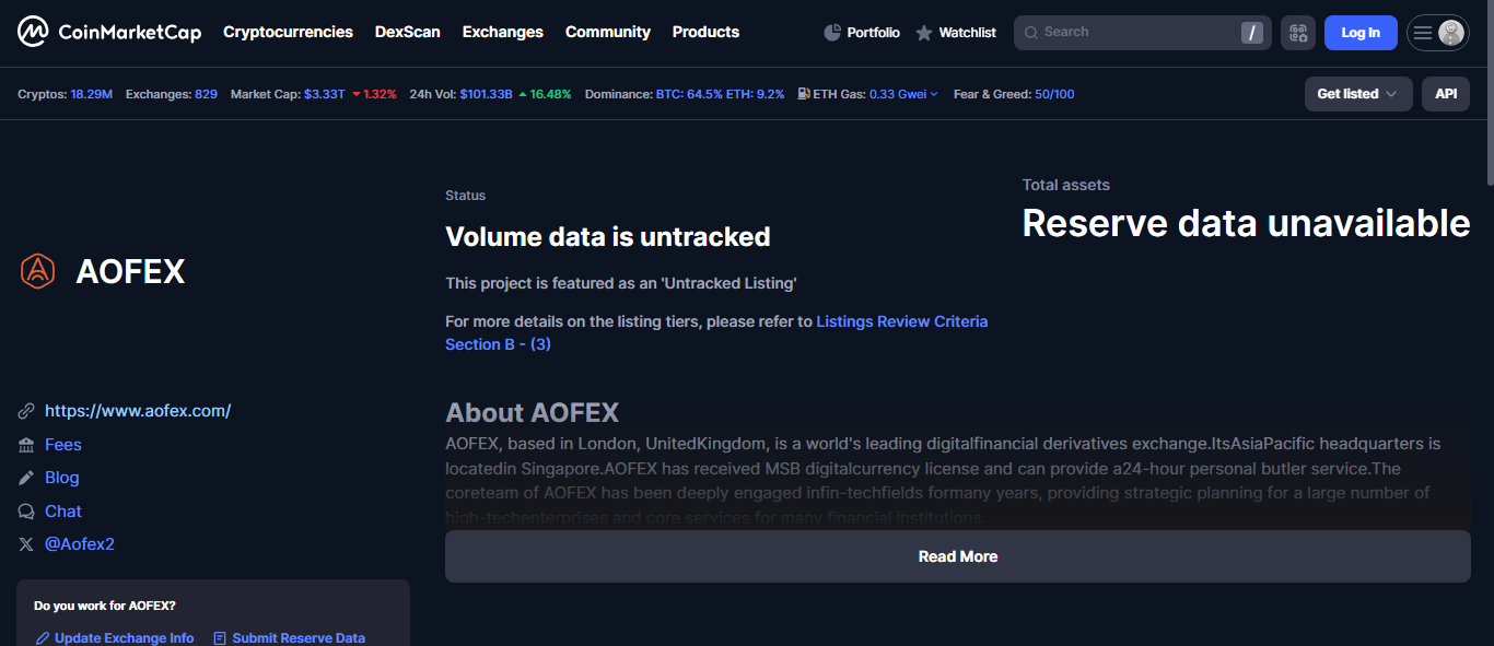 AOFEX crypto exchange