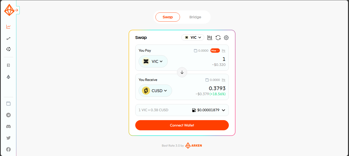 Arken Finance multi chain DEX aggregator