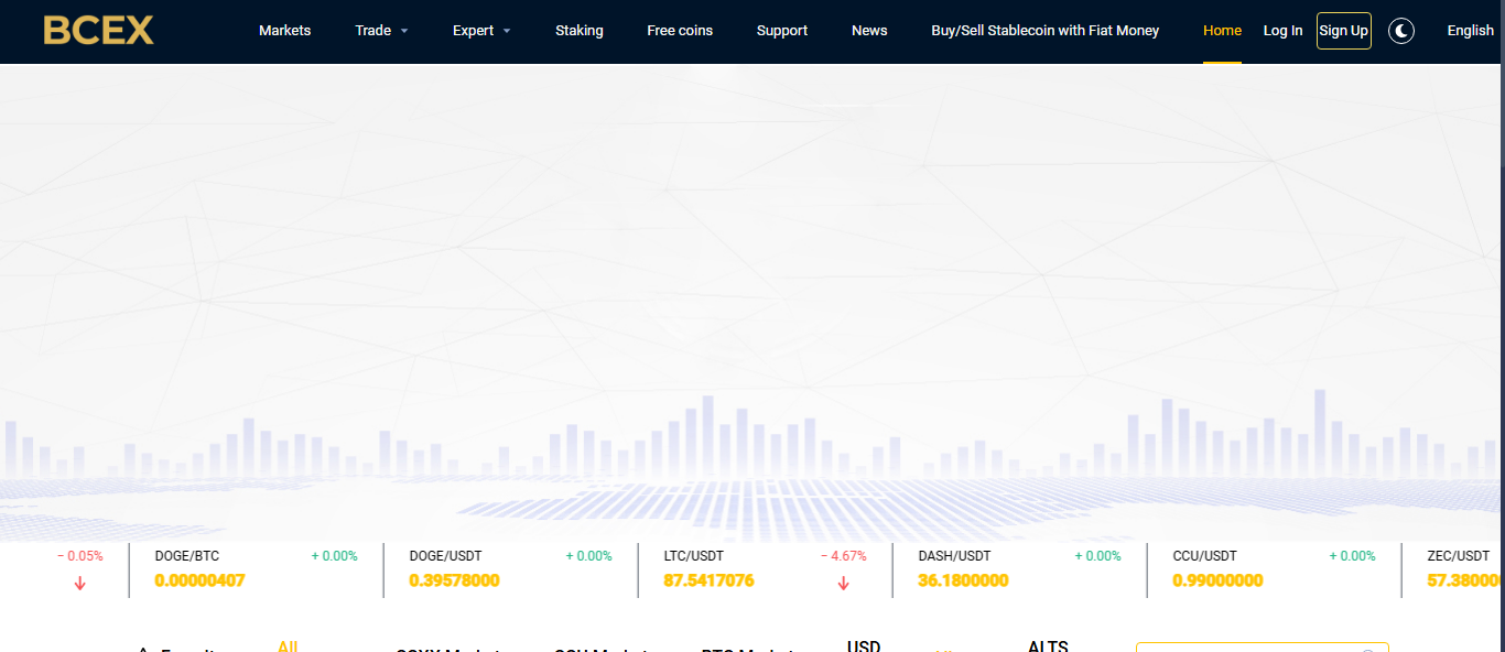 BCEX Korea crypto trading platform