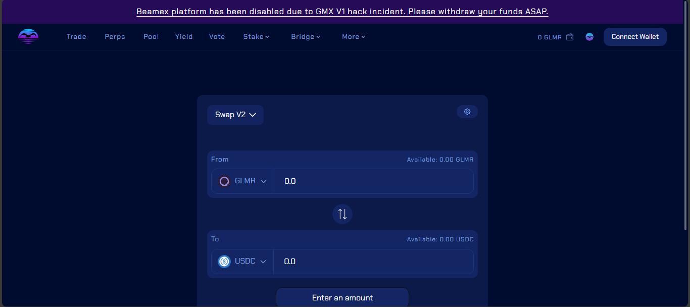 Beamswap DEX on Moonbeam network