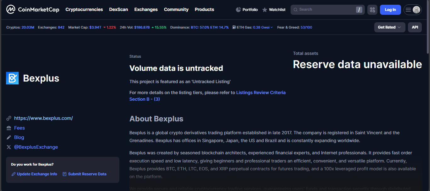 Bexplus crypto exchange platform