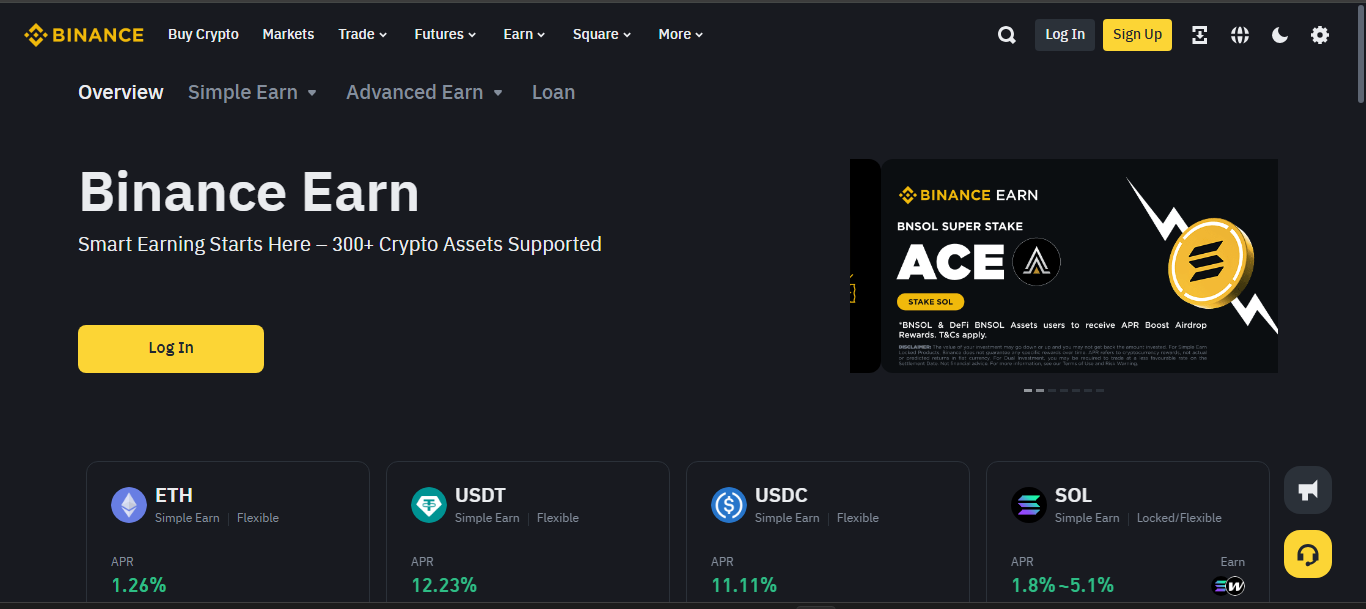 Binance Liquid Swap crypto exchange platform
