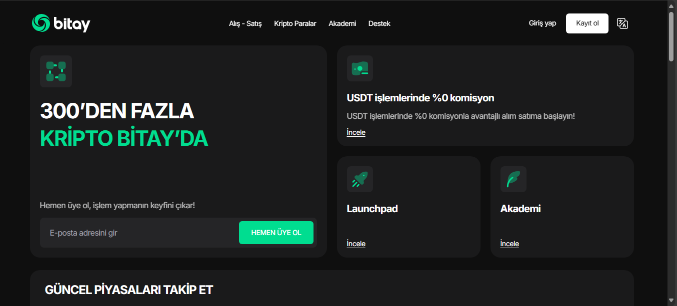 Bitay crypto exchange platform