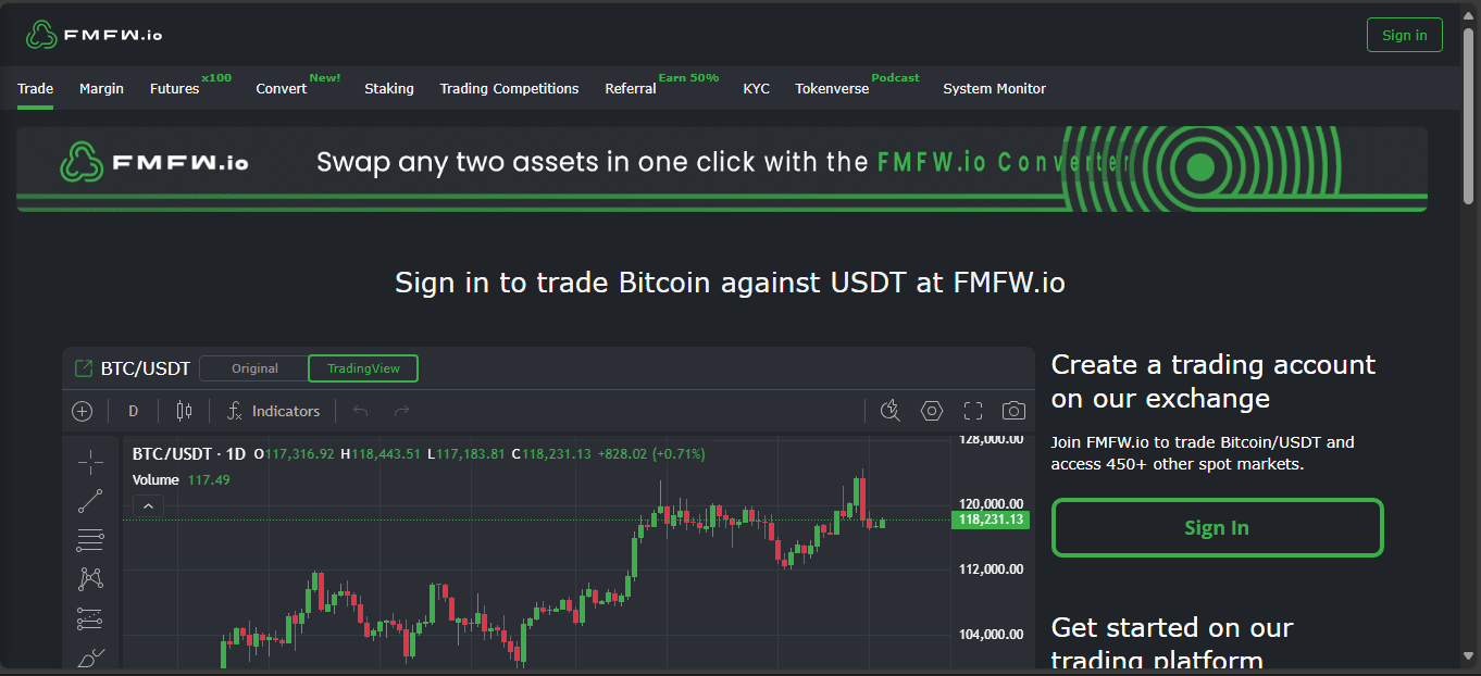 Bitcoin.com Exchange wallet integrated trading venue