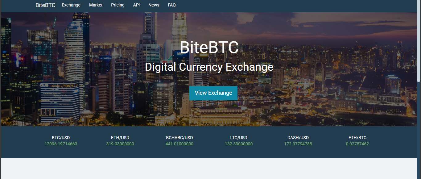 BiteBTC crypto exchange