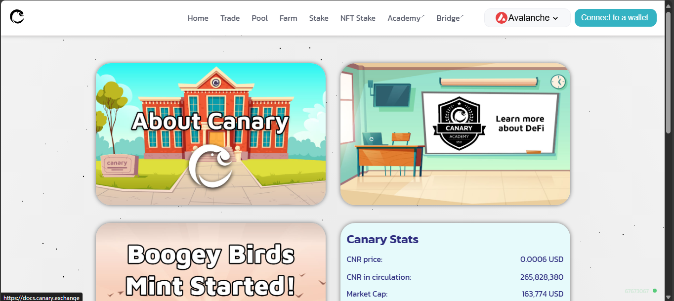 Canary Exchange crypto platform