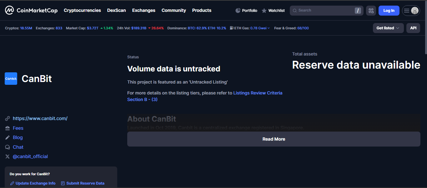 Canbit crypto exchange platform