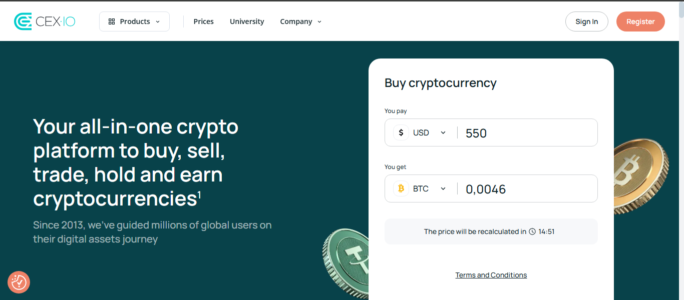 CEX.IO UK-based Crypto Exchange