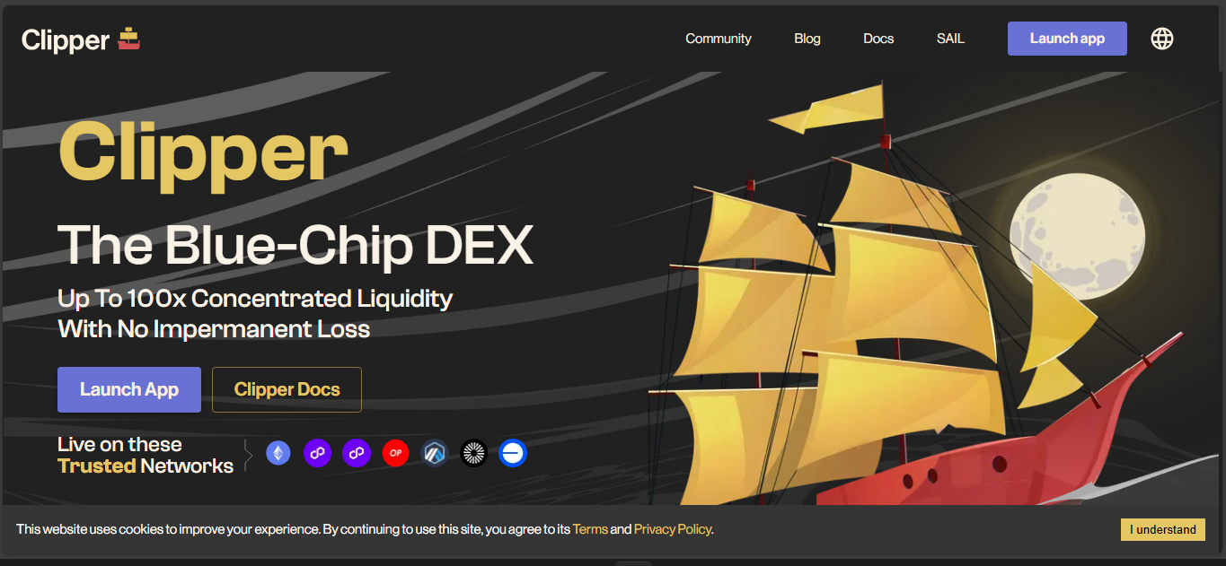 Clipper Ethereum DEX interface