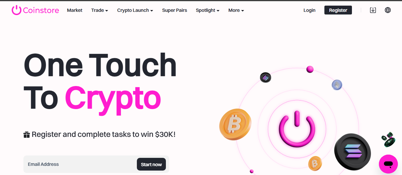 Coinstore crypto exchange platform