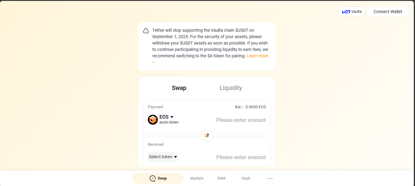 Defibox DeFi hub interface