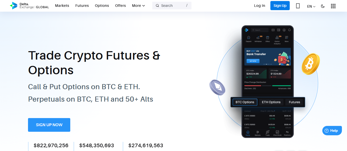Delta Exchange crypto derivatives platform