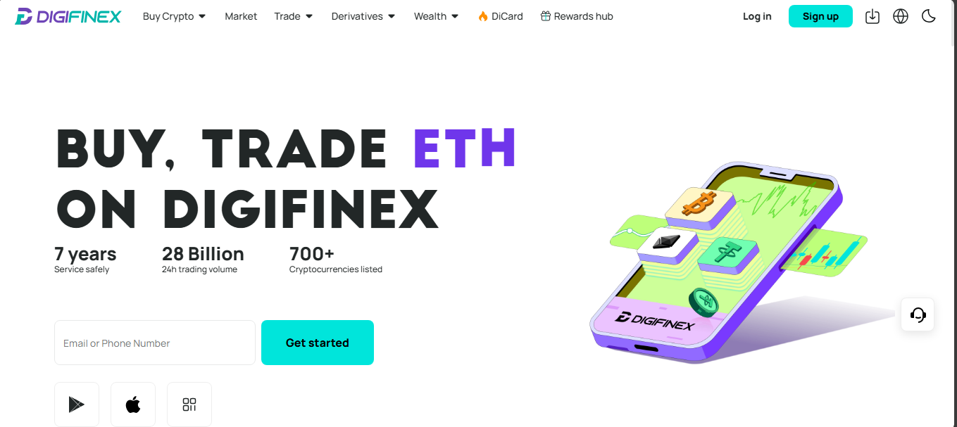 DigiFinex crypto exchange platform