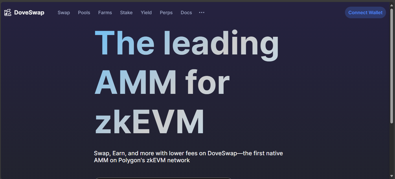 DoveSwap V3 on Polygon zkEVM