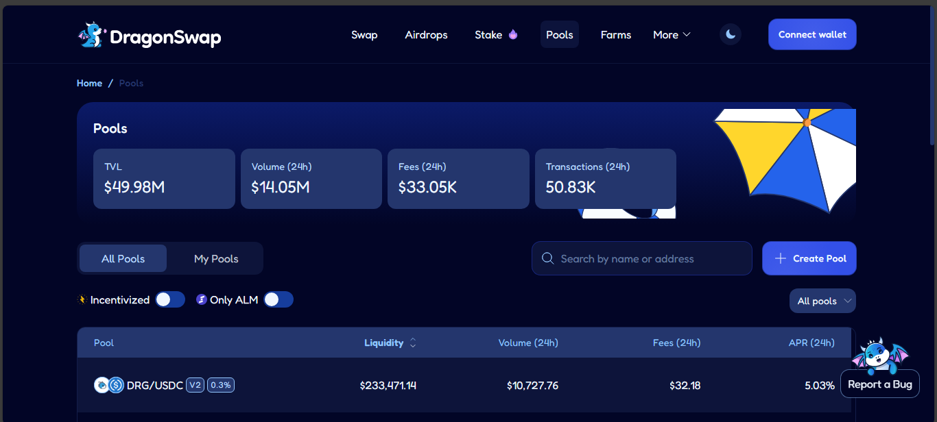 DragonSwap on Sei Network
