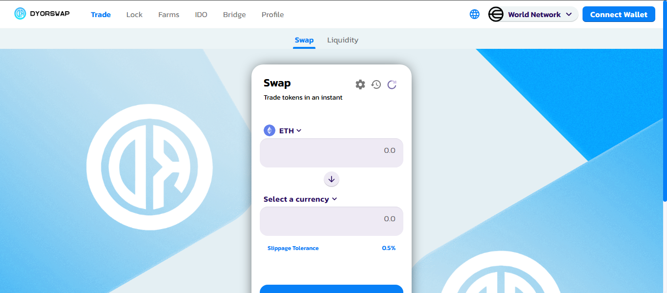 DyorSwap swap interface