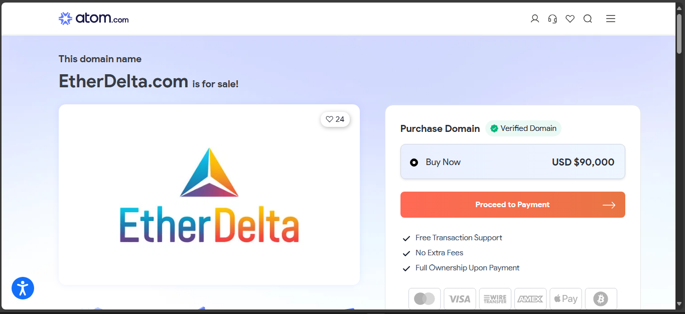 EtherDelta crypto exchange platform