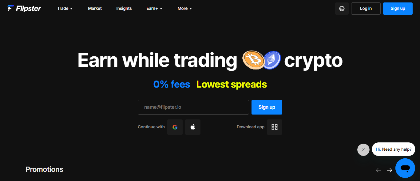 Flipster crypto exchange platform