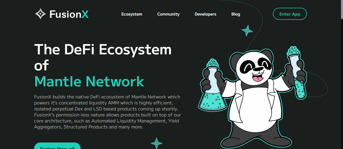 FusionX V2 Mantle DeFi platform