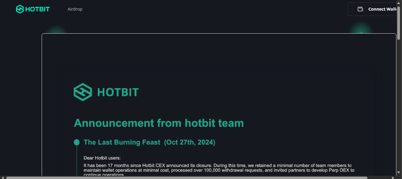 Hotbit centralized crypto exchange platform