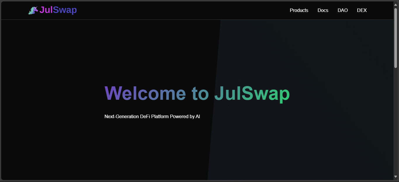 JulSwap crypto exchange platform