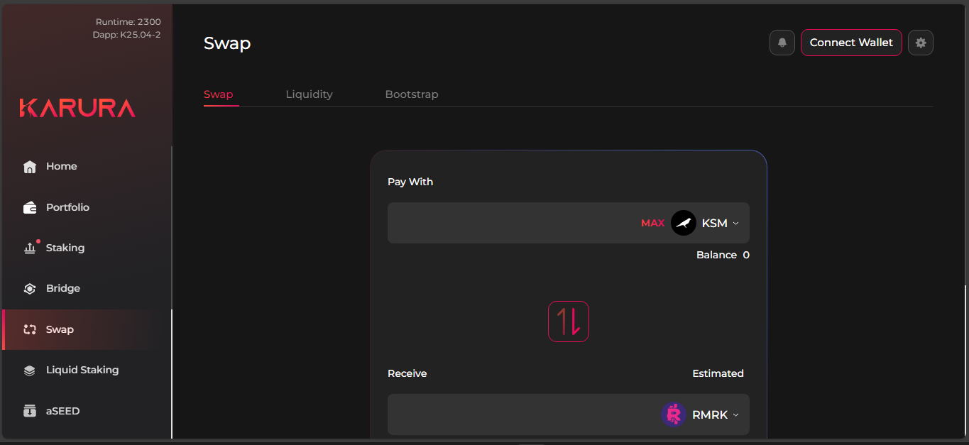KaruraSwap DEX on Kusama