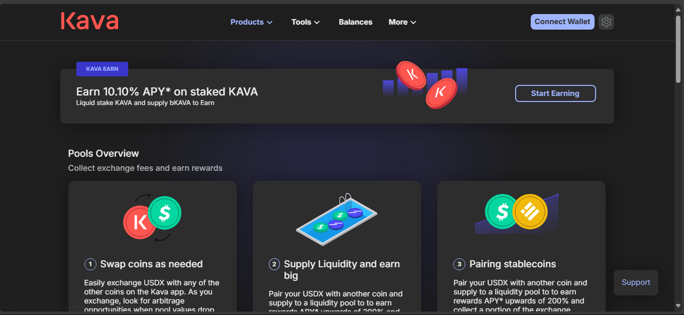 Kava Swap decentralized cross-chain AMM
