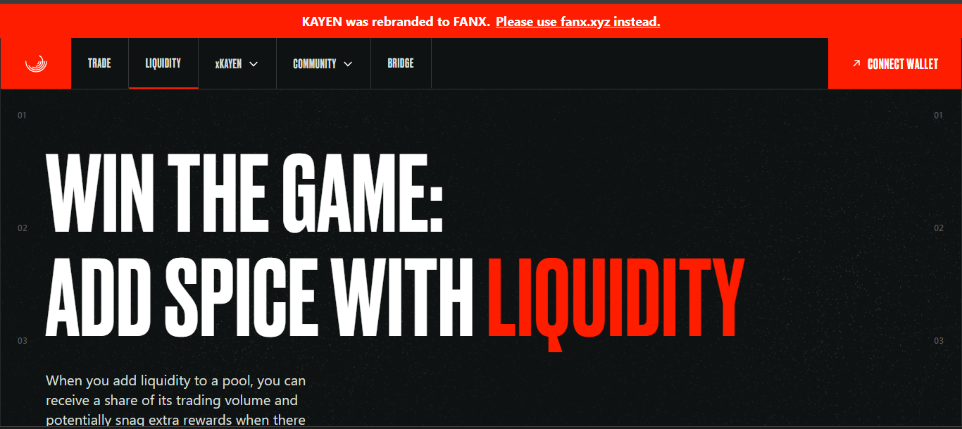 Kayen fan token DEX on BSC and Chiliz