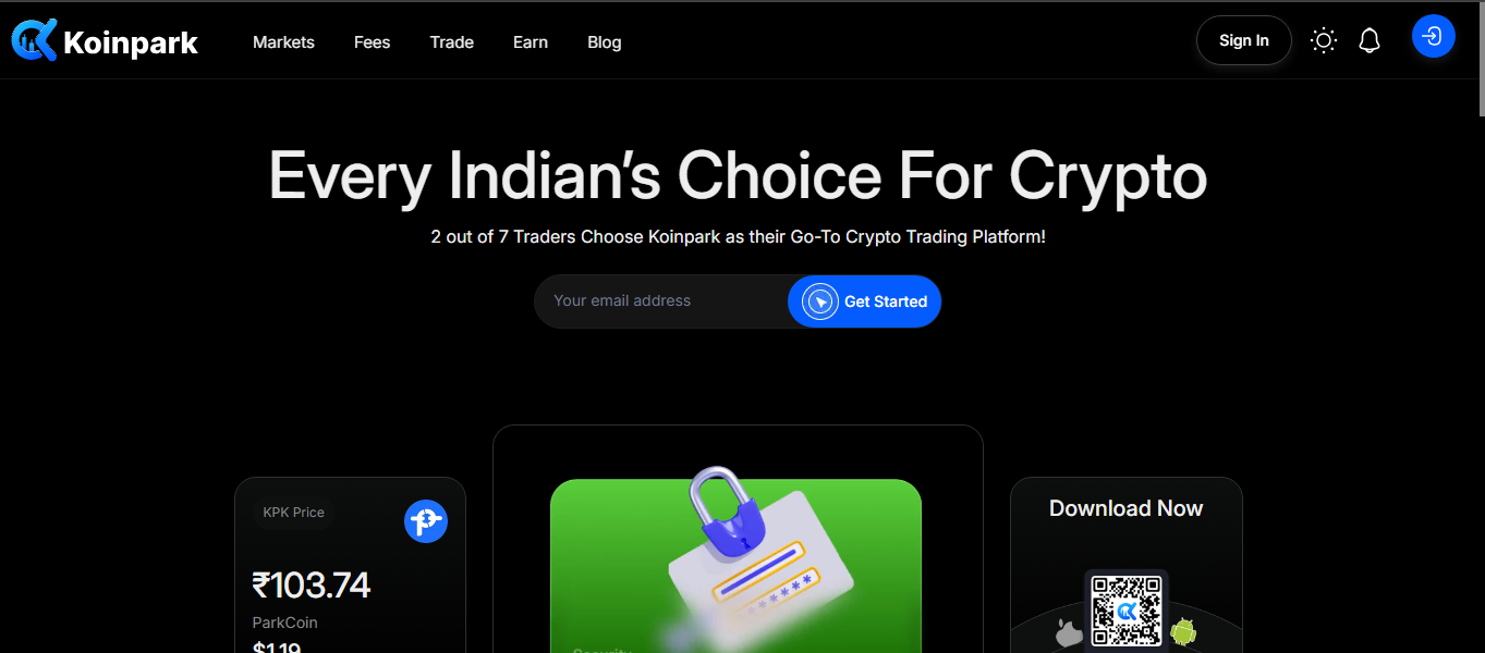Koinpark crypto exchange platform