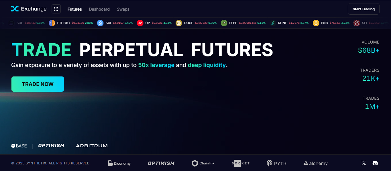 Kwenta crypto exchange platform