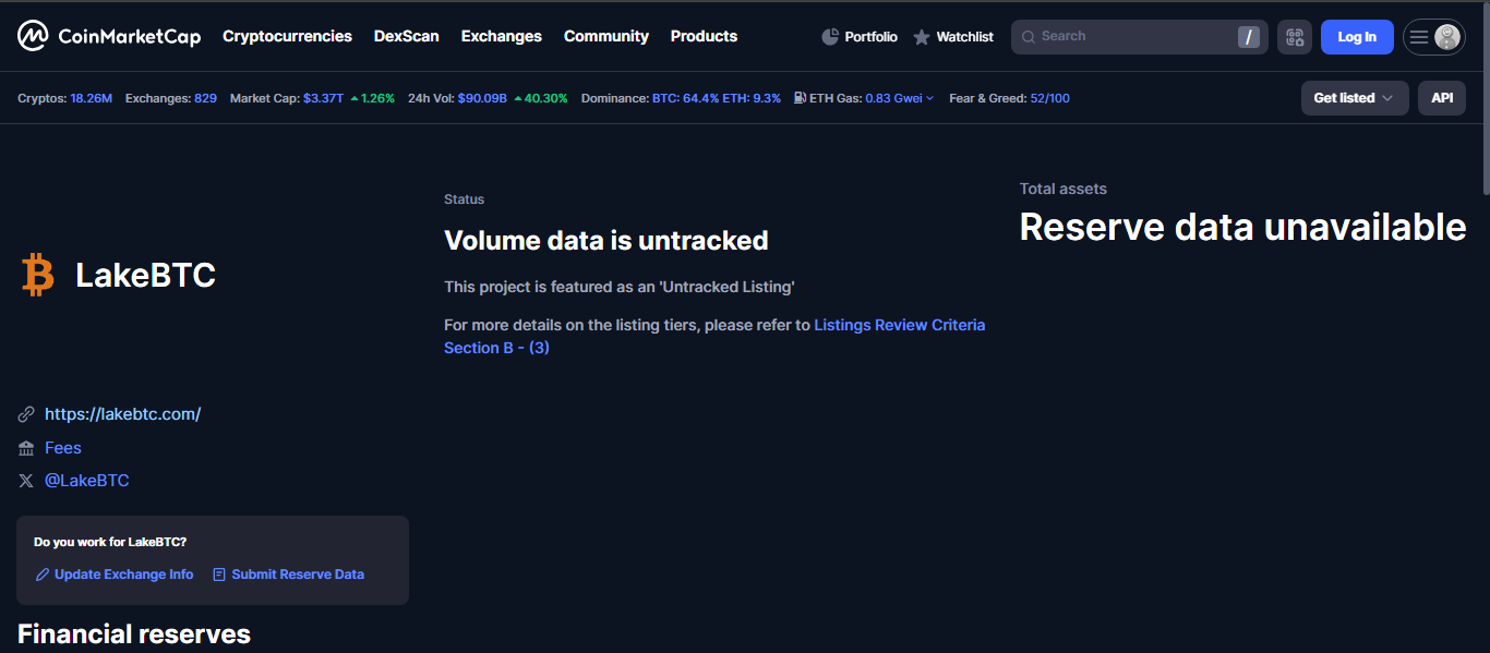 LakeBTC crypto exchange