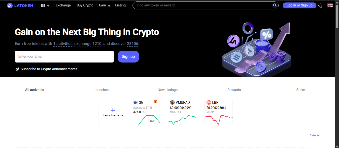 LATOKEN crypto exchange platform