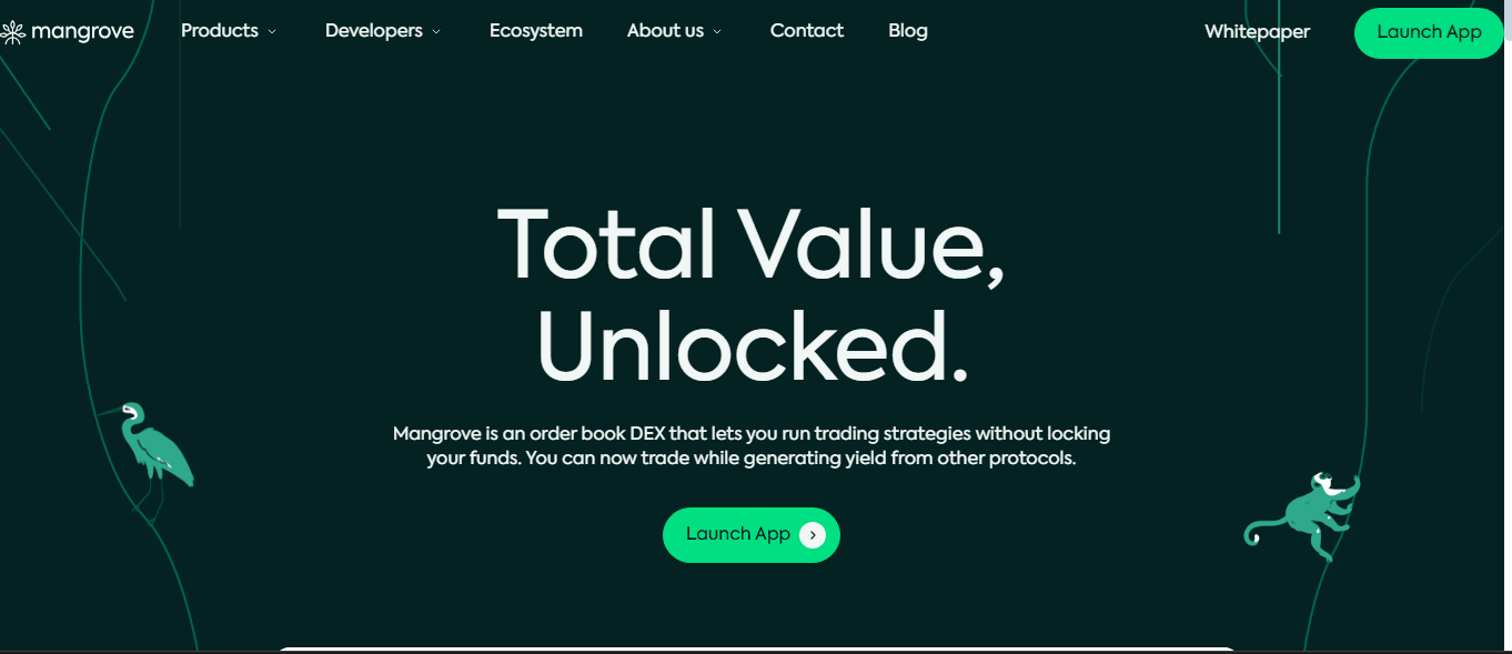 Mangrove DEX platform interface