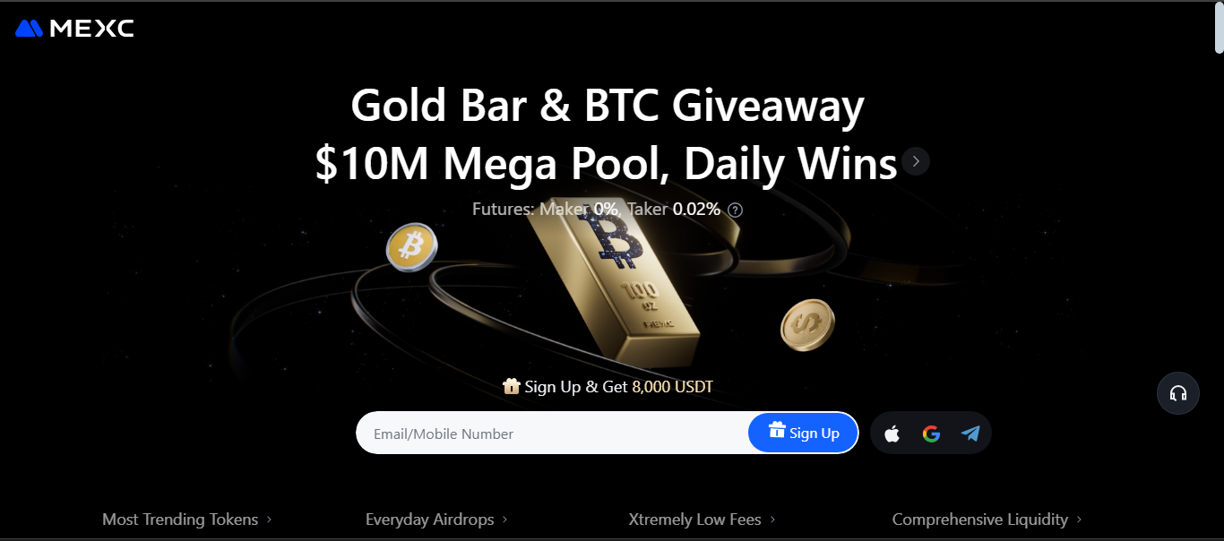 MEXC altcoin trading platform