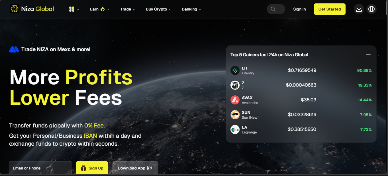 Niza Global hybrid crypto-banking exchange review