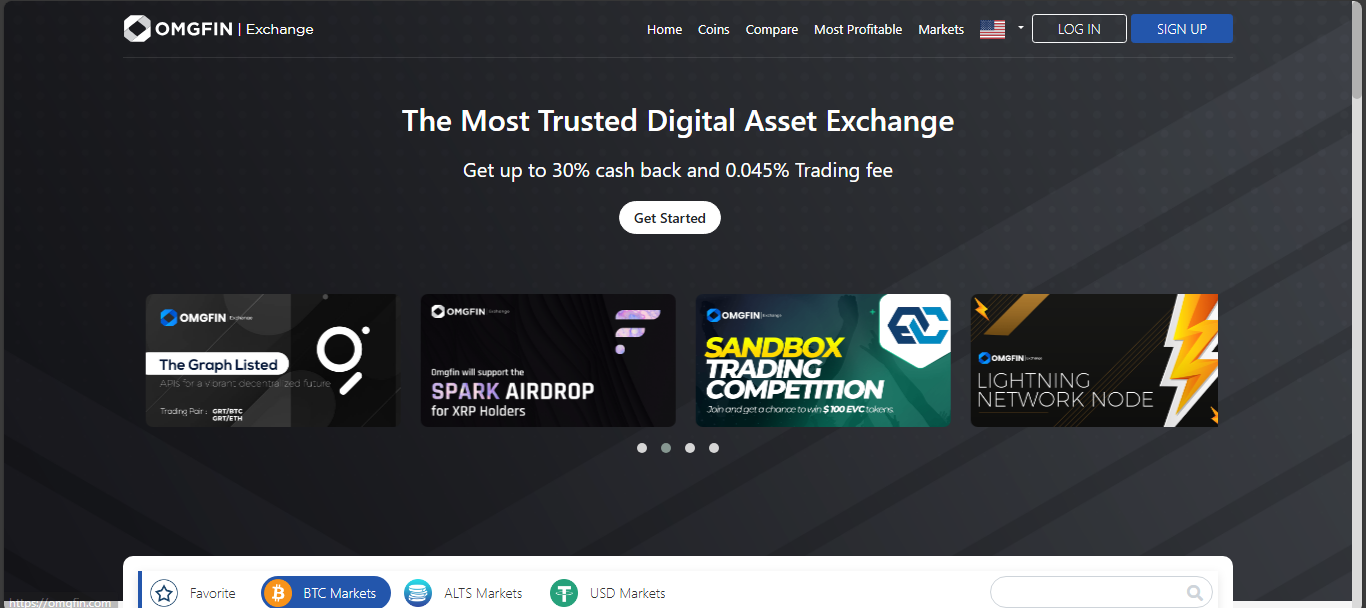 OMGfin crypto exchange platform