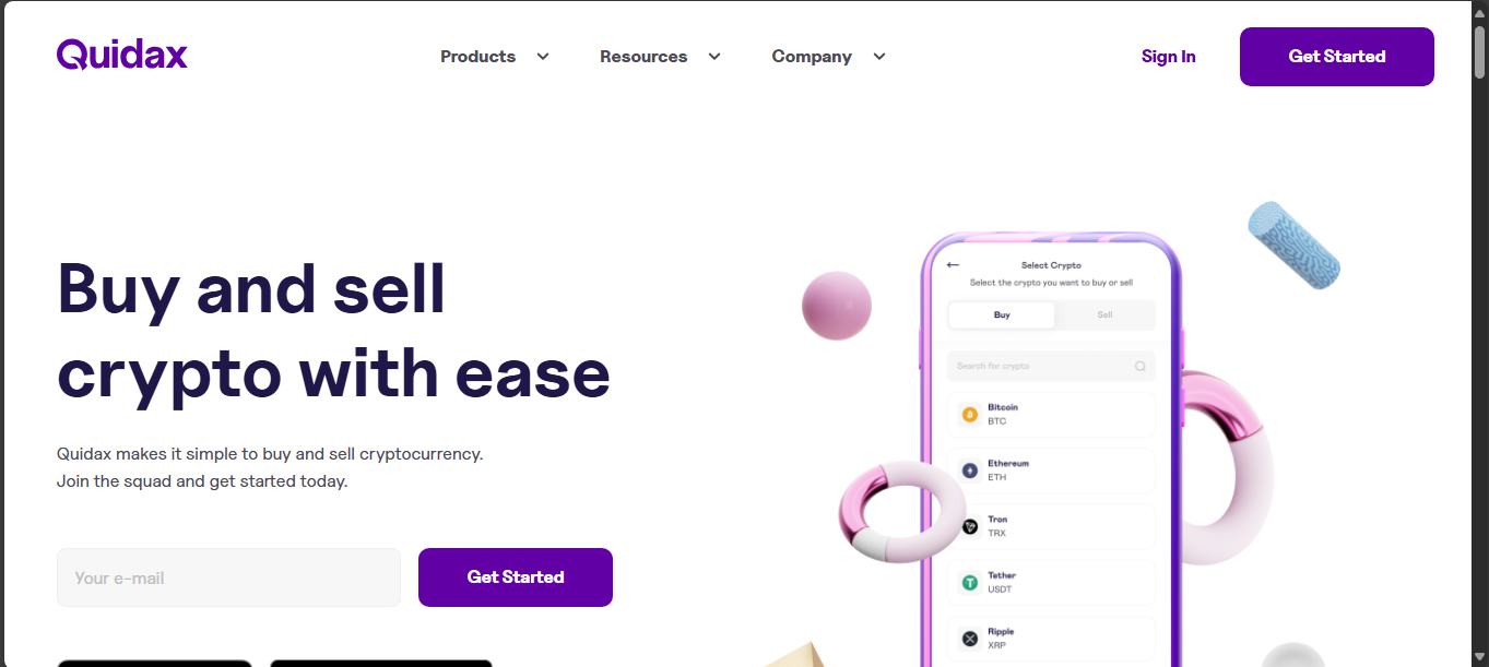 Quidax crypto exchange with SEC license but low liquidity in 2025