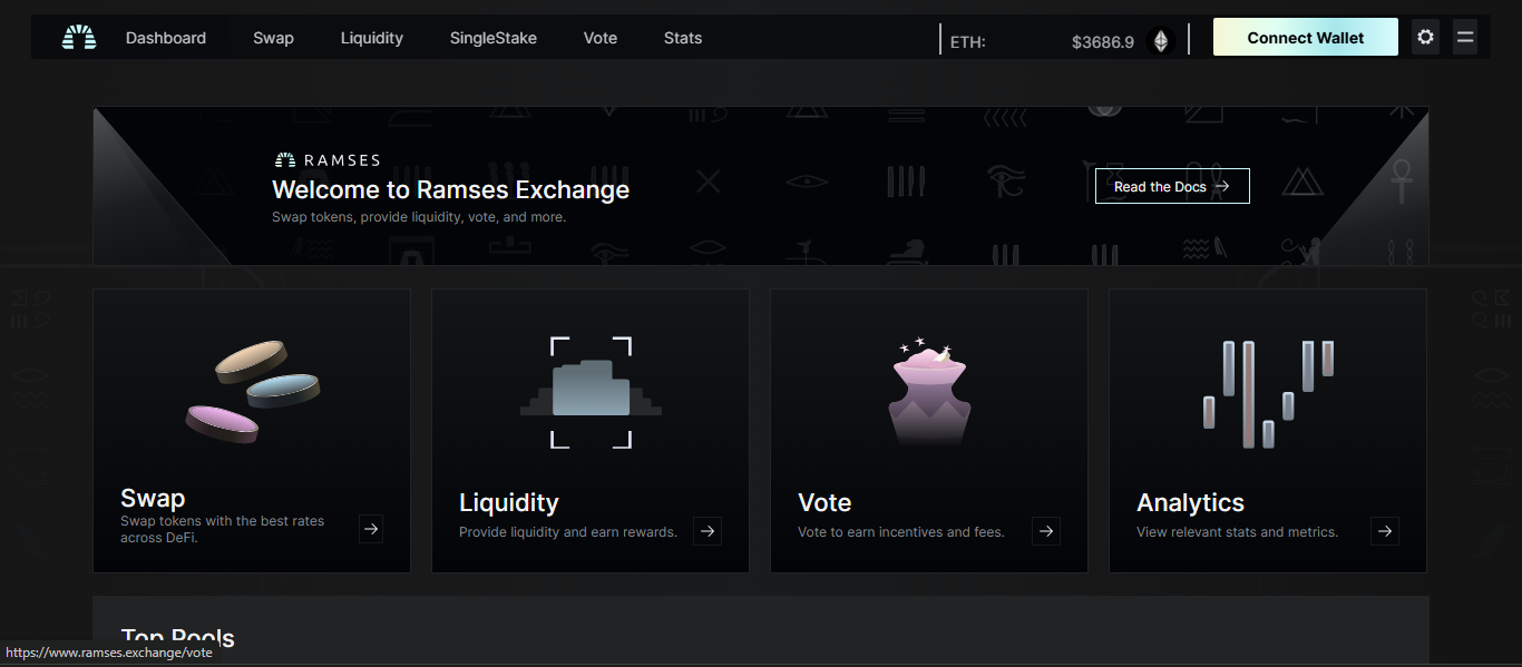 Ramses V2 crypto exchange platform