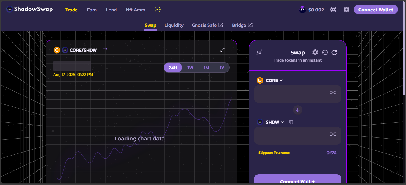 ShadowSwap Core chain micro DEX
