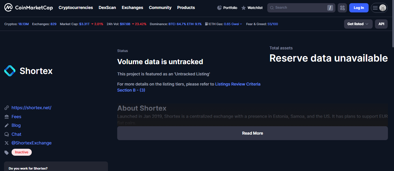 Shortex hybrid exchange interface