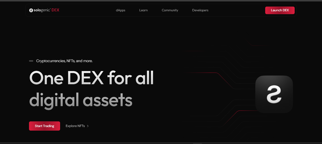 Sologenic crypto exchange platform
