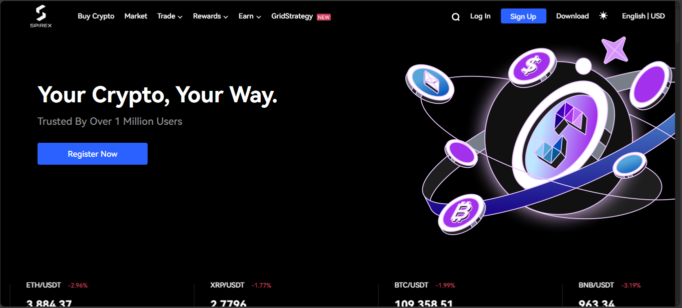 SpireX exchange interface