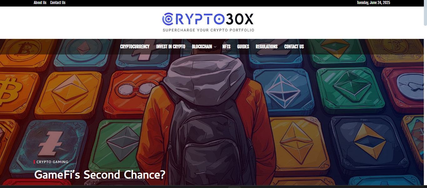 crypto30x dashboard with trending low-cap token alerts in dark mode