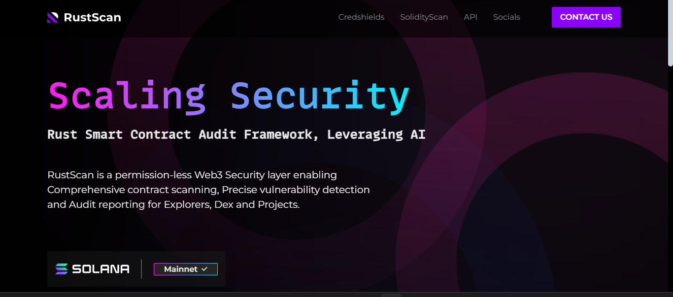 RustScan interface and logo for port scanning